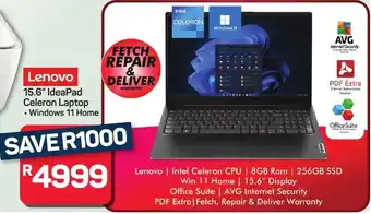 Pick n Pay Hypermarket Lenovo 15.6" IdeaPad Celeron Laptop offer