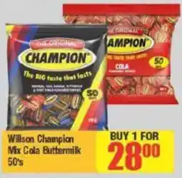 Big Save Willson Champion Mix Cola Buttermilk offer