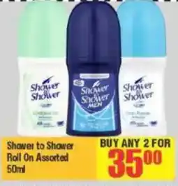 Big Save Shower to Shower Roll On Assorted offer