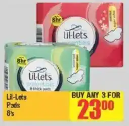 Big Save Lil-Lets Pads offer