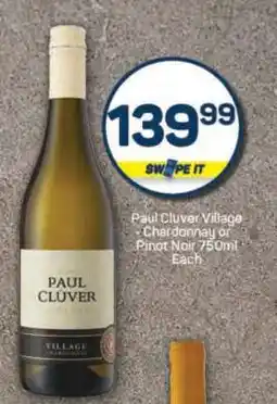 Pick n Pay Paul Cluver Village Chardonnay or Pinot Noir 750ml offer