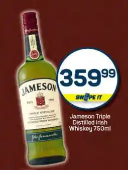 Pick n Pay Jameson Triple Distilled Irish Whiskey 750ml offer