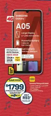 Pick n Pay Samsung Galaxy A05 64GB offer