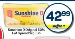 Pick n Pay Sunshine D Original 60% Fat Spread 1kg Tub offer