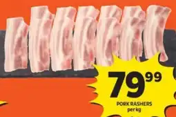 Shoprite Pork rashers offer