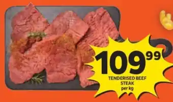 Shoprite Tenderised beef steak offer