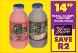 Shoprite Parmalat steri stumpie flavoured milk all variants offer