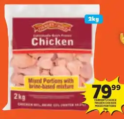 Shoprite Farmer's choice frozen chicken mixed portions offer