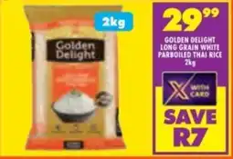 Shoprite Golden delight long grain white parboiled thai rice offer