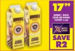 Shoprite Number 1 mageu cream and banana flavour offer