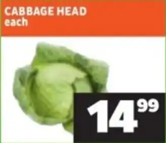 Shoprite Cabbage head offer