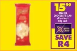 Shoprite Beacon chocolate slab all variants offer