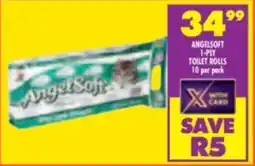 Shoprite Angelsoft 1-ply toilet rolls offer