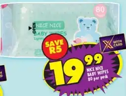 Shoprite Nice nice baby wipes offer