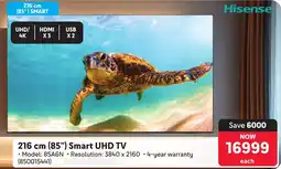 Makro Hisense 216 cm 85" Smart UHD TV offer