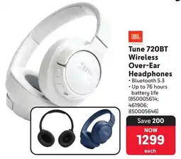 Makro JBL Tune 720BT Wireless Over-Ear Headphones offer