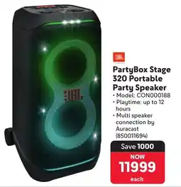 Makro JBL PartyBox Stage 320 Portable Party Speaker offer