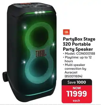 Makro JBL PartyBox Stage 320 Portable Party Speaker offer