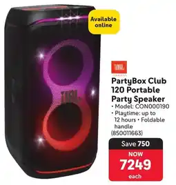 Makro JBL PartyBox Club 120 Portable Party Speaker offer