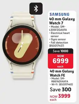 Makro SAMSUNG Galaxy Watch 7 offer
