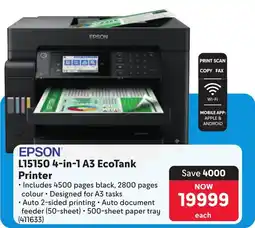 Makro EPSON L15150 4-in-1 A3 EcoTank Printer offer