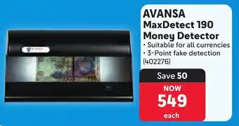 Makro Avansa MaxDetect 190 Money Detector offer