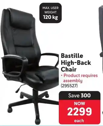 Makro Bastille High-Back Chair offer