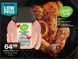 Checkers Simple Truth Fresh Free-Range Whole Chicken offer