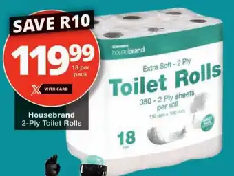 Checkers Housebrand 2-Ply Toilet Rolls offer