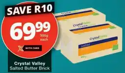 Checkers Crystal Valley Salted Butter Brick offer