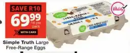 Checkers Simple Truth Large Free-Range Eggs offer