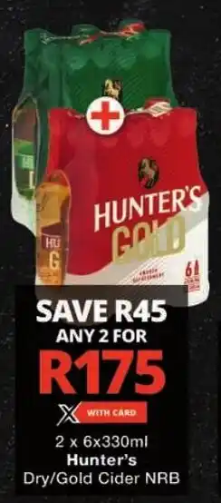 Checkers Hunter's Dry/ Gold Cider NRB offer