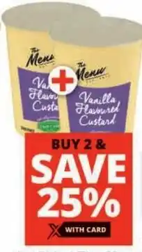 Checkers The Menu Vanilla Flavoured Custard offer