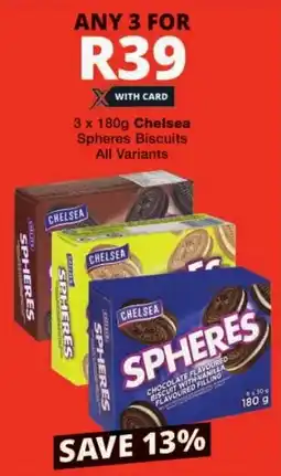 Checkers Chelsea Spheres Biscuits All Variants offer