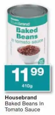 Checkers Housebrand Baked Beans In Tomato Sauce offer