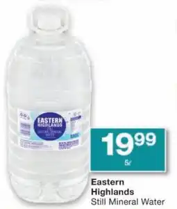 Checkers Eastern Highlands Still Mineral Water offer
