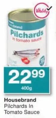Checkers Housebrand Pilchards In Tomato Sauce offer
