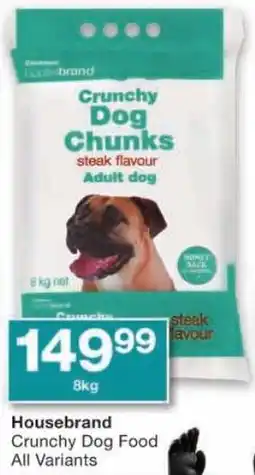 Checkers Housebrand Crunchy Dog Food All Variants offer