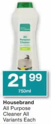 Checkers Housebrand All Purpose Cleaner All Variants offer