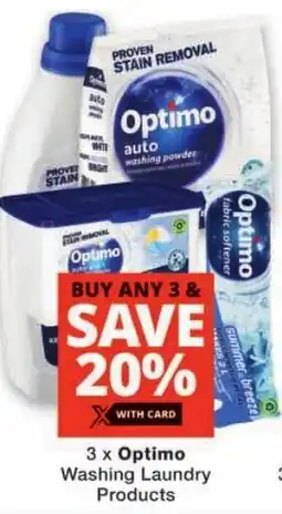 Checkers Optimo Washing Laundry Products offer