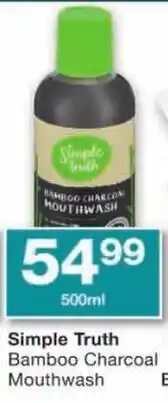 Checkers Simple Truth Bamboo Charcoal Mouthwash offer