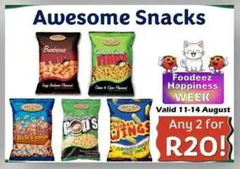 Foodeez Awesome Snacks offer
