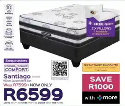 Sleepmasters Sleepmasters Santiago 152cm Queen Bed Set offer
