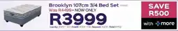 Sleepmasters Sleepmasters Brooklyn 107cm 3/4 Bed Set offer