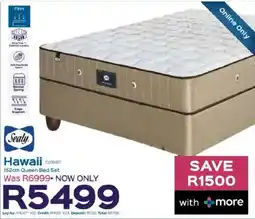 Sleepmasters Sealy Hawaii 152cm Queen Bed Set offer