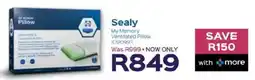 Sleepmasters Sealy My Memory Ventilated Pillow offer