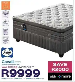 Sleepmasters Sealy Cavalli 152cm Queen Bed Set offer