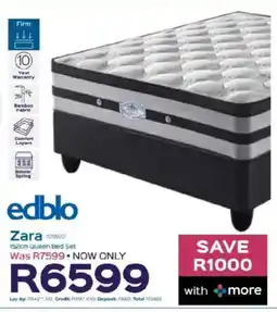 Sleepmasters Edblo 152cm Queen Bed Set offer