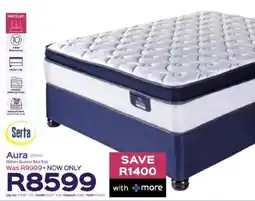 Sleepmasters Serta Aura 152cm Queen Bed Set offer