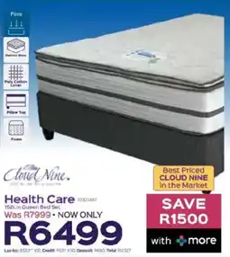 Sleepmasters Cloud Nine Health Care 152cm Queen Bed Set offer